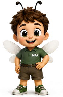 Mosquito Max mascot waving